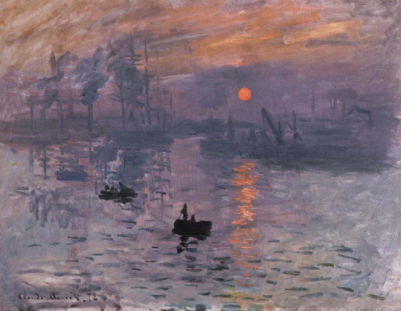 Claude Monet impression,sunrise Sweden oil painting art